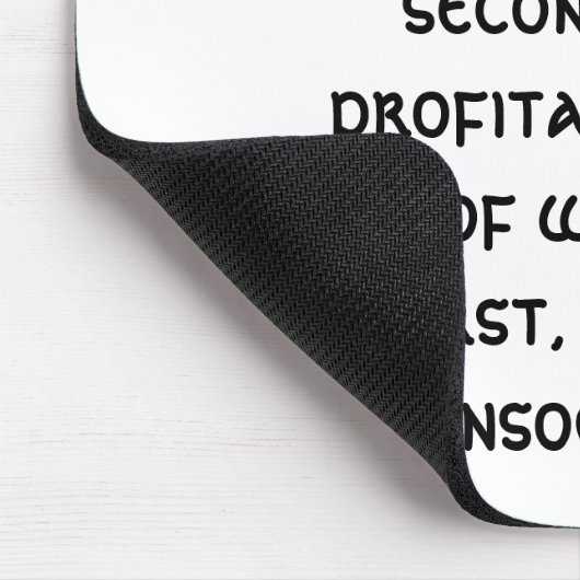 Ik heb dat altijd geloofd (een copywriter grappig) muismat (Hoek)