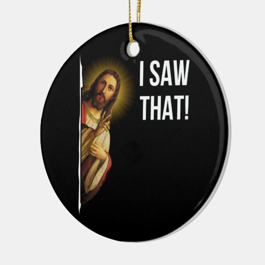 Ik heb dat Christelijk gezien. Keramisch Ornament (Links)