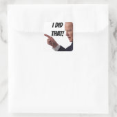 IK HEB DAT GEDAAN - Biden 1,5-inch Square Stickers (Tas)