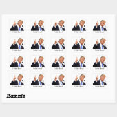 Ik heb dat gedaan! vierkante sticker (Vel)