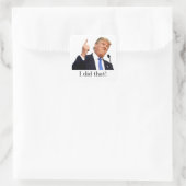 Ik heb dat gedaan! vierkante sticker (Tas)