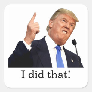 Ik heb dat gedaan! vierkante sticker