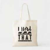 Ik heb dat gehoord tote bag (Voorkant)
