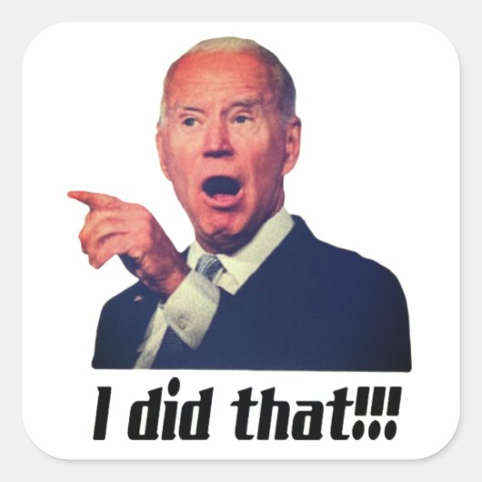 IK HEB DAT GEZEGD - Biden 3" Square Stickers (vel  (Voorkant)