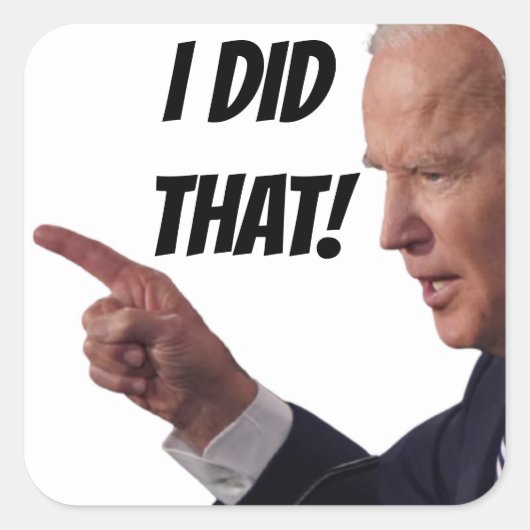IK HEB DAT GEZEGD - Biden 3" Square Stickers (vel  (Voorkant)