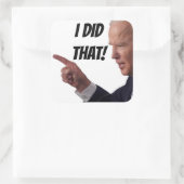 IK HEB DAT GEZEGD - Biden 3" Square Stickers (vel  (Tas)