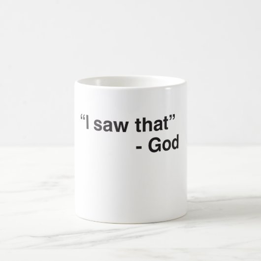 "Ik heb dat gezien" - God Koffiemok (Center)