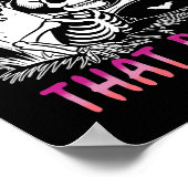 Ik heb dat hondenskelet Halloween geaaid Poster (Hoek)