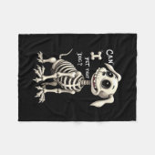 Ik heb dat hondenskelet Halloween geschenken gegev Fleece Deken (Voorkant (Horizontaal))