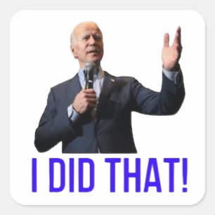 IK HEB DAT JOE BIDEN VIERKANTE STICKER