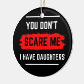 Ik heb Daughters, papa Joke... Keramisch Ornament (Links)