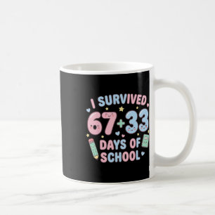 Ik heb de 100ste schooldag overleefd Wiskundelerar Koffiemok