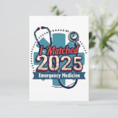 Ik heb de 2025 Emergency Medicine gematcht Kaart (Staand voorkant)