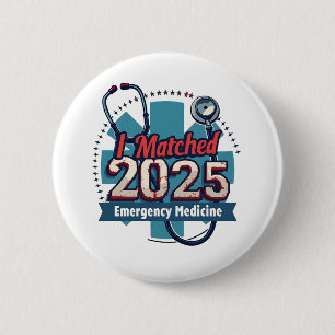 Ik heb de 2025 Emergency Medicine gematcht Ronde Button 5,7 Cm