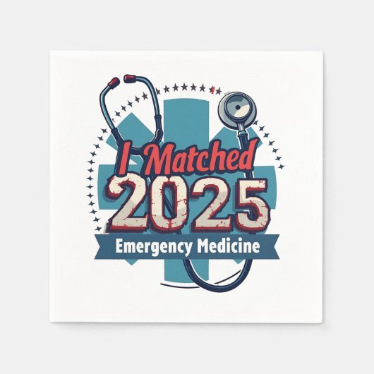 Ik heb de 2025 Emergency Medicine gematcht Servet (Voorkant)