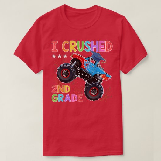 Ik heb de 2e graad Monster Truck Afstuderen Cadeau T-shirt (Design voorkant)
