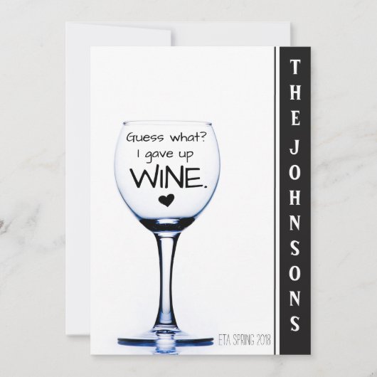 Ik heb de aankondiging van een grappige zwangersch (Voorkant)