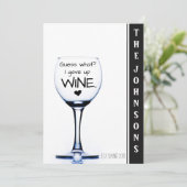 Ik heb de aankondiging van een grappige zwangersch (Staand voorkant)