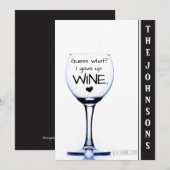 Ik heb de aankondiging van een grappige zwangersch (Voorkant / Achterkant)