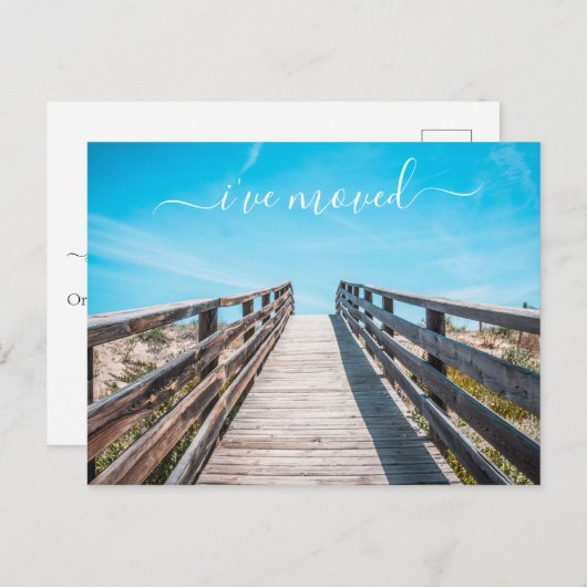 Ik heb de aankondiging van het nieuwe adres Beach (Voorkant / Achterkant)