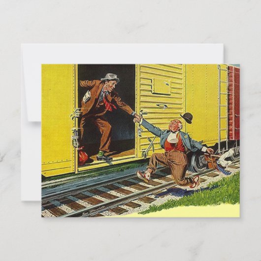 Ik heb de aankondiging verplaatst ~ De trein halen (Voorkant)