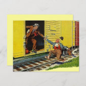 Ik heb de aankondiging verplaatst ~ De trein halen (Voorkant / Achterkant)