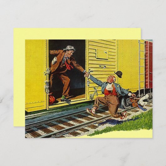 Ik heb de aankondiging verplaatst ~ De trein halen (Voorkant / Achterkant)