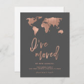 Ik heb de aankondiging verplaatst | Faux Roos Gold (Voorkant / Achterkant)