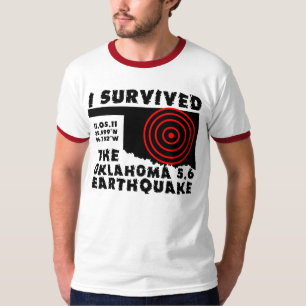 Ik heb de aardbeving in Oklahoma overleefd T-shirt