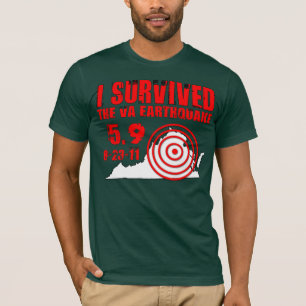 Ik heb de aardbeving in Virginia overleefd T-shirt