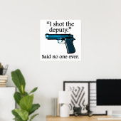 Ik heb de adjunct ooit geslagen. poster (Thuiskantoor)