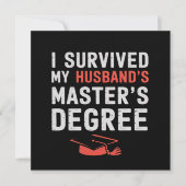 Ik heb de afstuderen van mijn mans masterdiploma o kaart (Voorkant)