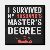 Ik heb de afstuderen van mijn mans masterdiploma o magneet (Voorkant)