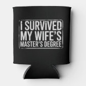 Ik heb de afstuderen van mijn vrouw met een master blikjeskoeler (Voorkant)