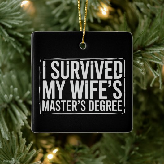 Ik heb de afstuderen van mijn vrouw met een master keramisch ornament (Boom)