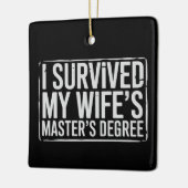 Ik heb de afstuderen van mijn vrouw met een master keramisch ornament (Links)