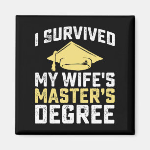 Ik heb de afstuderen van mijn vrouw met een master magneet