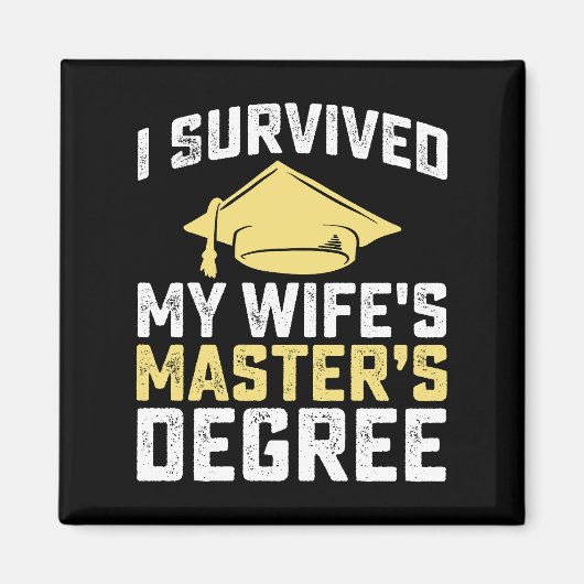 Ik heb de afstuderen van mijn vrouw met een master magneet (Voorkant)