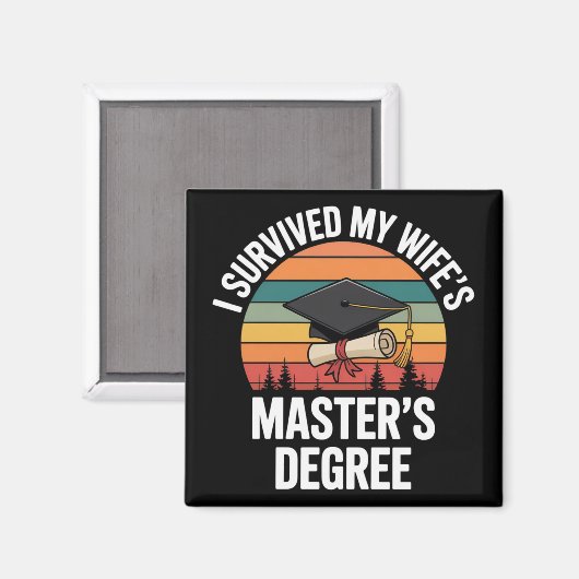 Ik heb de afstuderen van mijn vrouw met een master magneet (Voorkant / Achterkant)