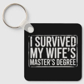 Ik heb de afstuderen van mijn vrouw met een master sleutelhanger (Voorkant)
