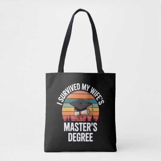 Ik heb de afstuderen van mijn vrouw met haar maste tote bag (Voorkant)