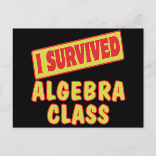 IK HEB DE ALGEBRA-KLAS OVERLEEFD BRIEFKAART