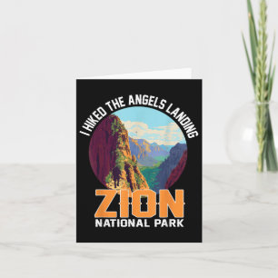Ik heb de Angels Landing Zion National Park Hiki b Kaart