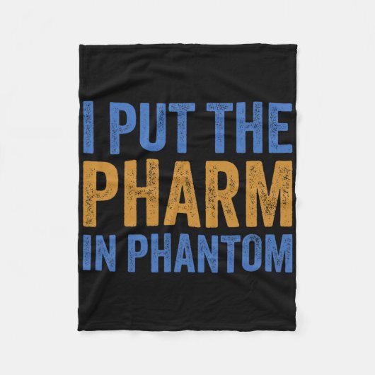 Ik heb de apotheek in Phantom Funny Halloween RX 1 Fleece Deken (Voorkant)