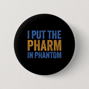 Ik heb de apotheek in Phantom Funny Halloween RX 1 Ronde Button 5,7 Cm