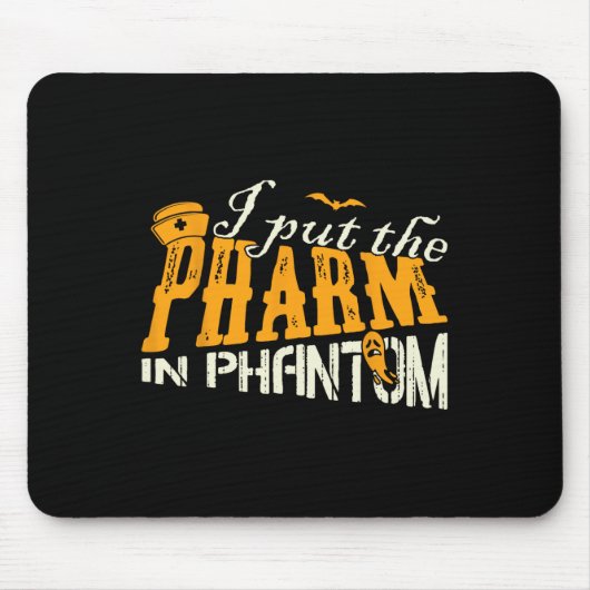 Ik heb de apotheek in Phantom Funny Halloween RX g Muismat (Voorkant)