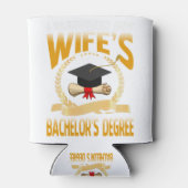 Ik heb de bachelorgraad van mijn vrouw overleefd blikjeskoeler (Achterkant)