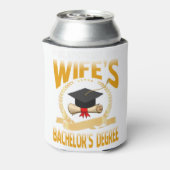 Ik heb de bachelorgraad van mijn vrouw overleefd blikjeskoeler (Blikje Achterkant)