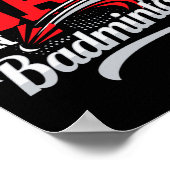 Ik heb de bad in badminton gezet - speler shuttle poster (Hoek)