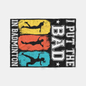 Ik heb de Bad in Badminton I Shuttle I Badminton 1 Fleece Deken (Voorkant (Horizontaal))